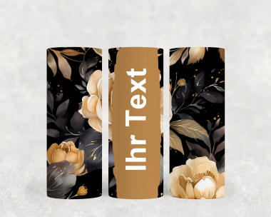 Thermo Tasse mit Blumen Motiv Variante 2